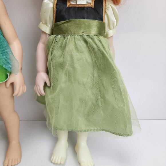 Disney Store Animators Princess Toddler 16" Frozen Anna & Tinkerbell Dolls - Picture 4 of 10